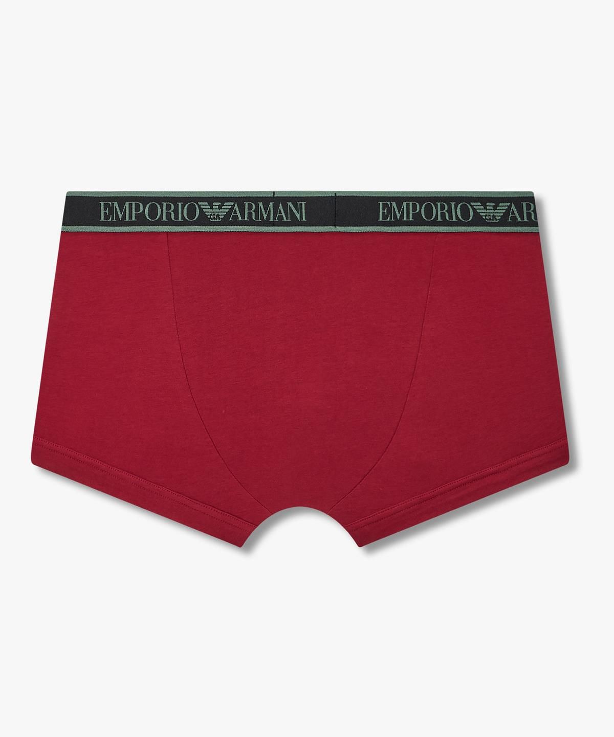 엠포리오 아르마니 언더웨어(EMPORIO ARMANI UNDERWEAR) 남성 배색 자카드 로고 밴딩 드로즈_레드 08M6312013