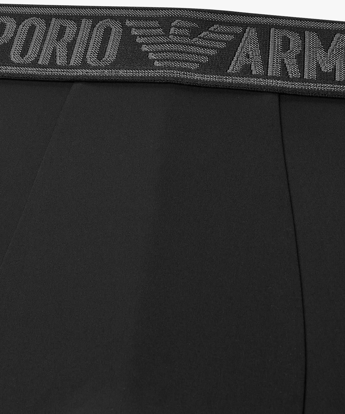 엠포리오 아르마니 언더웨어(EMPORIO ARMANI UNDERWEAR) 남성 오버레이 로고 프린트 드로즈_블랙 0816312082