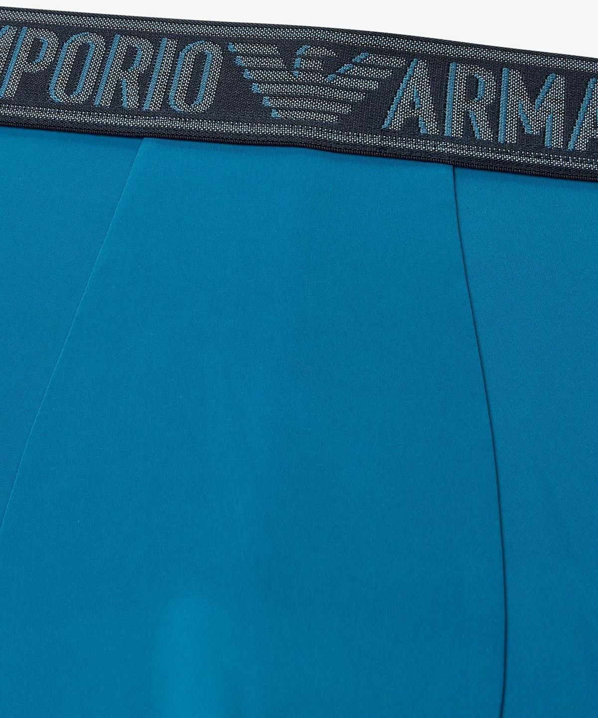 엠포리오 아르마니 언더웨어(EMPORIO ARMANI UNDERWEAR) 남성 오버레이 로고 프린트 드로즈_블루 0816312081