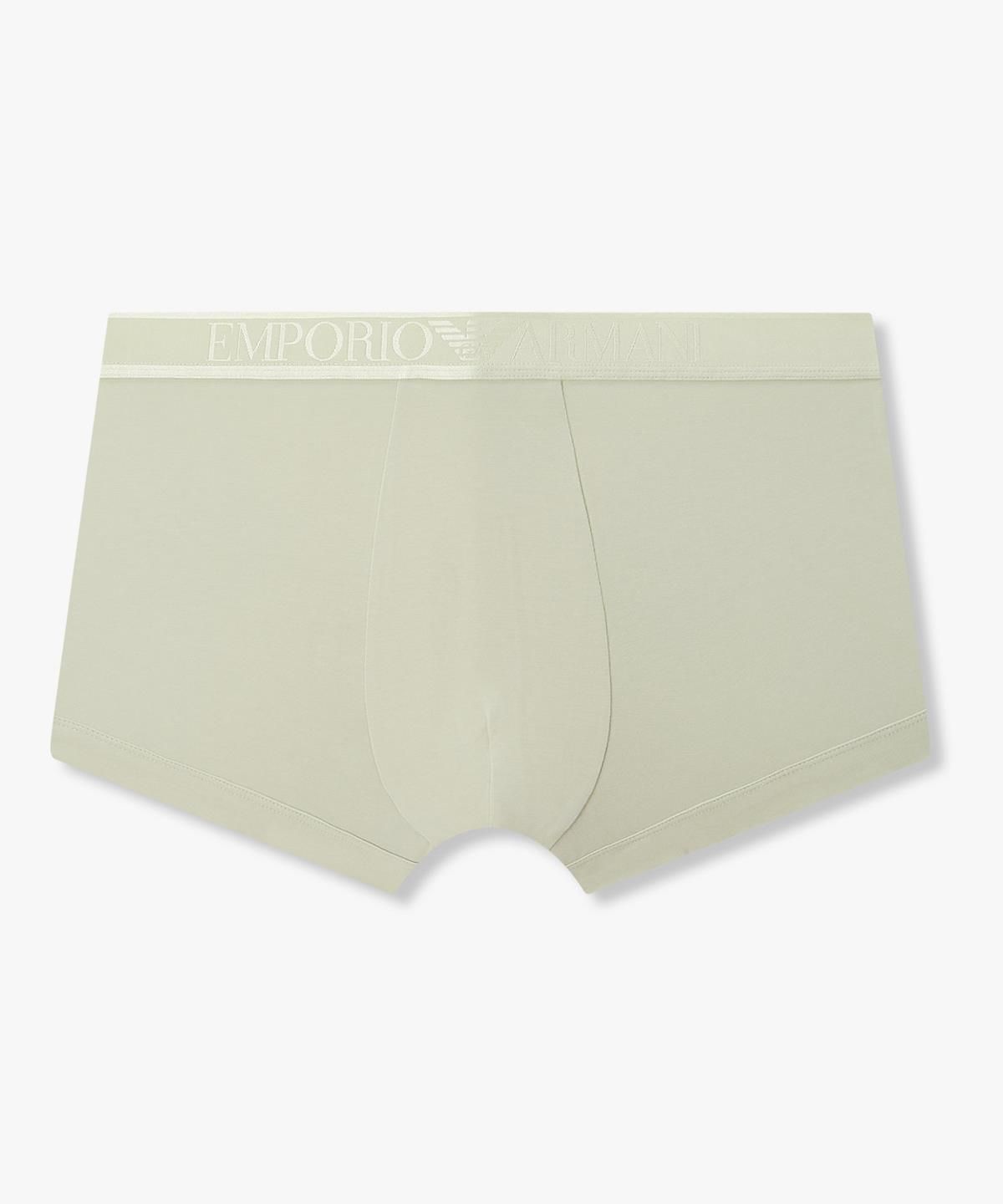 엠포리오 아르마니 언더웨어(EMPORIO ARMANI UNDERWEAR) 남성 톤온톤 자카드 로고 드로즈_라이트 그린 0816312059