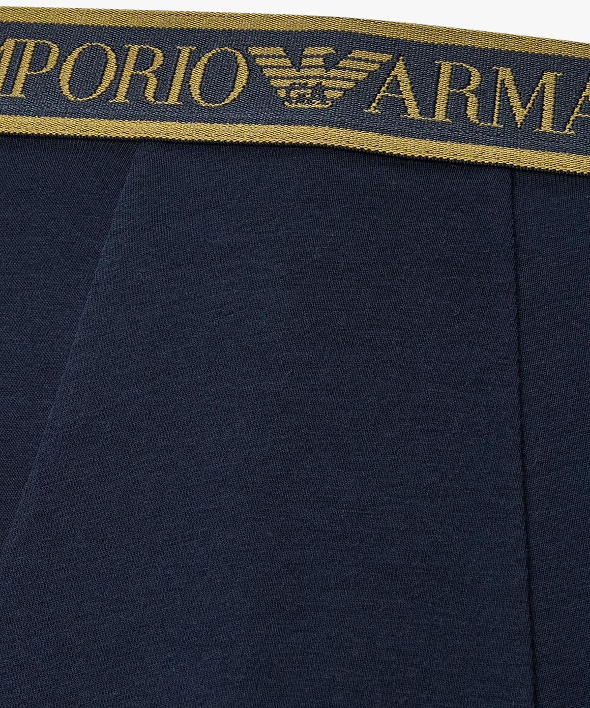 엠포리오 아르마니 언더웨어(EMPORIO ARMANI UNDERWEAR) 남성 자카드 로고 프린트 드로즈_다크블루 0816312024
