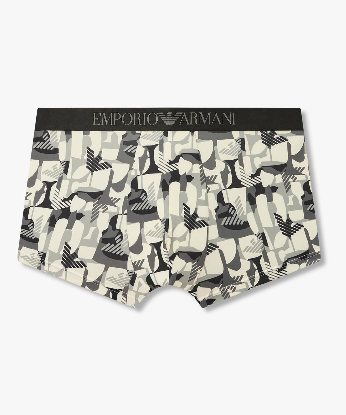 엠포리오 아르마니 언더웨어(EMPORIO ARMANI UNDERWEAR) 남성 지오메트릭 패턴 밴딩 드로즈_블랙 0816312073