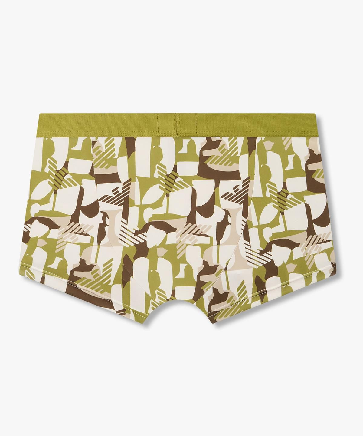 엠포리오 아르마니 언더웨어(EMPORIO ARMANI UNDERWEAR) 남성 지오메트릭 패턴 밴딩 드로즈_다크 옐로우 그린 0816312071