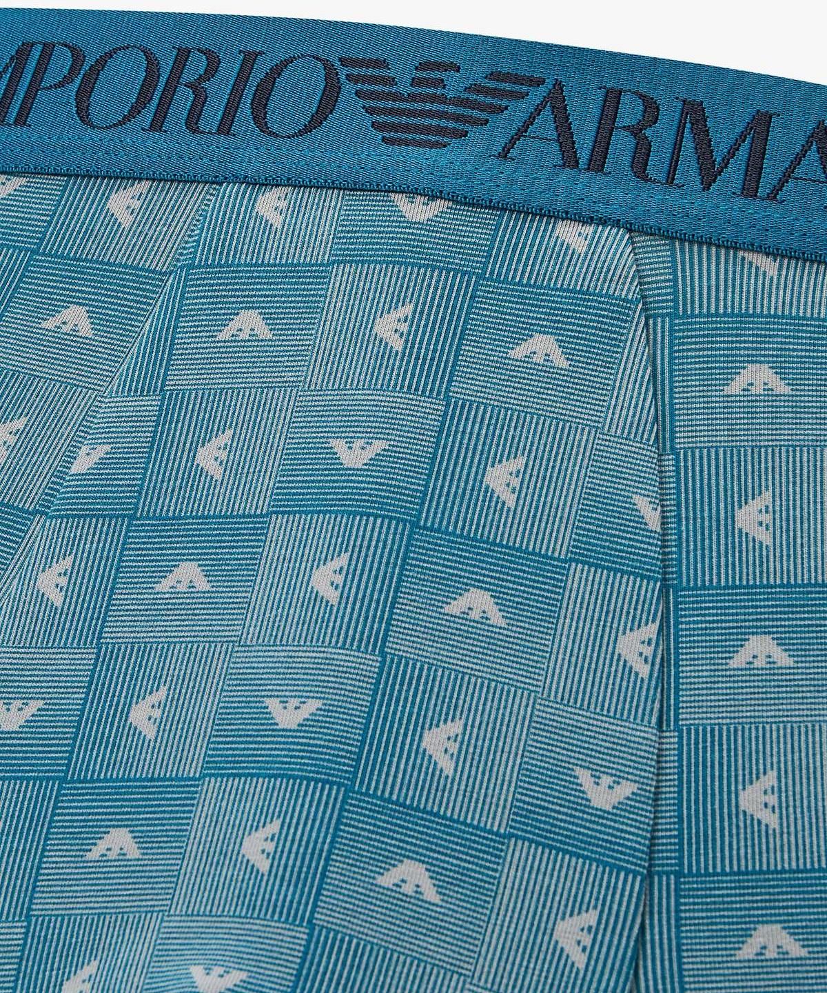 엠포리오 아르마니 언더웨어(EMPORIO ARMANI UNDERWEAR) 남성 올오버 패턴 프린트 드로즈_블루 0816312065