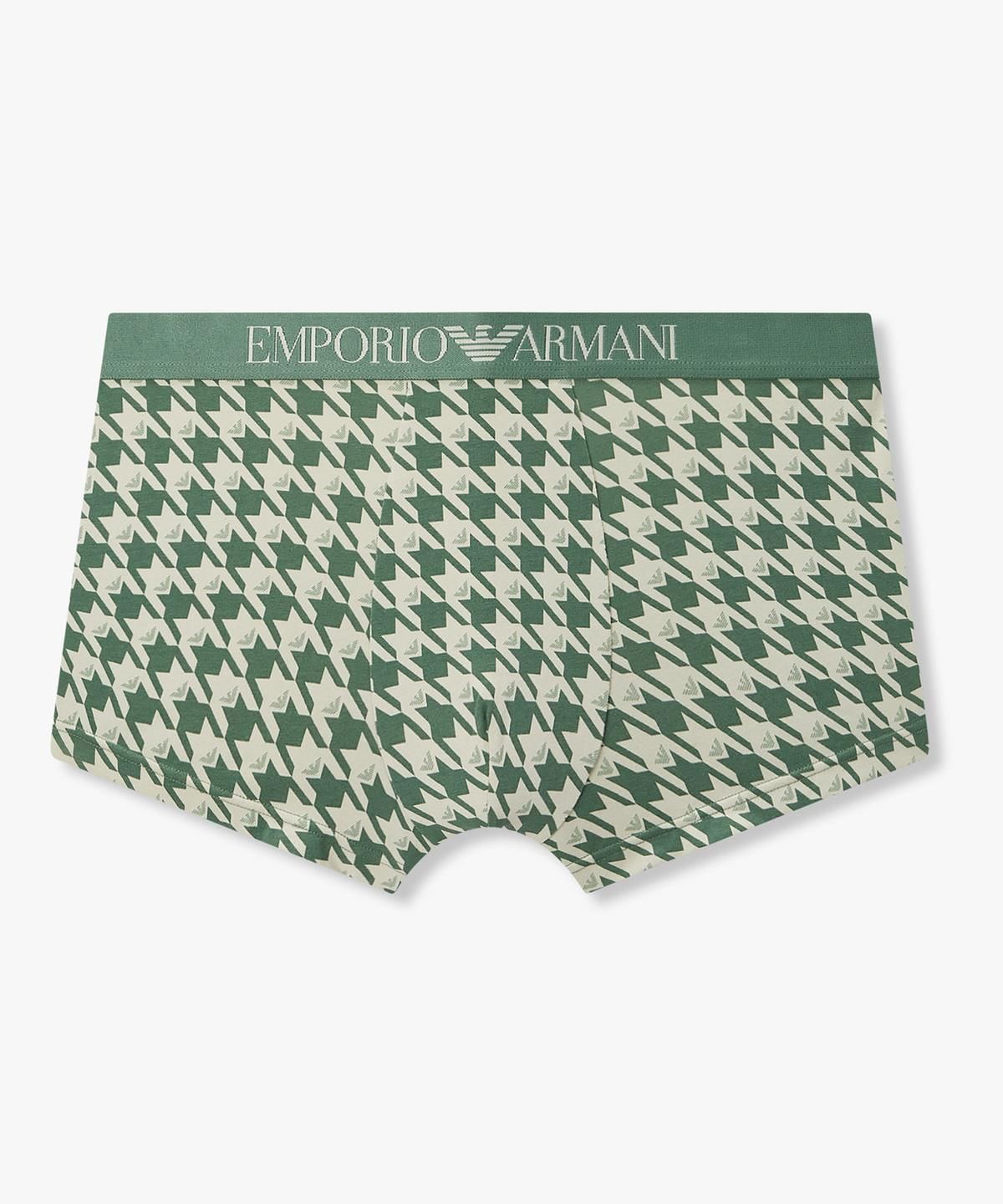엠포리오 아르마니 언더웨어(EMPORIO ARMANI UNDERWEAR) 남성 올오버 패턴 프린트 드로즈_그린 0816312063