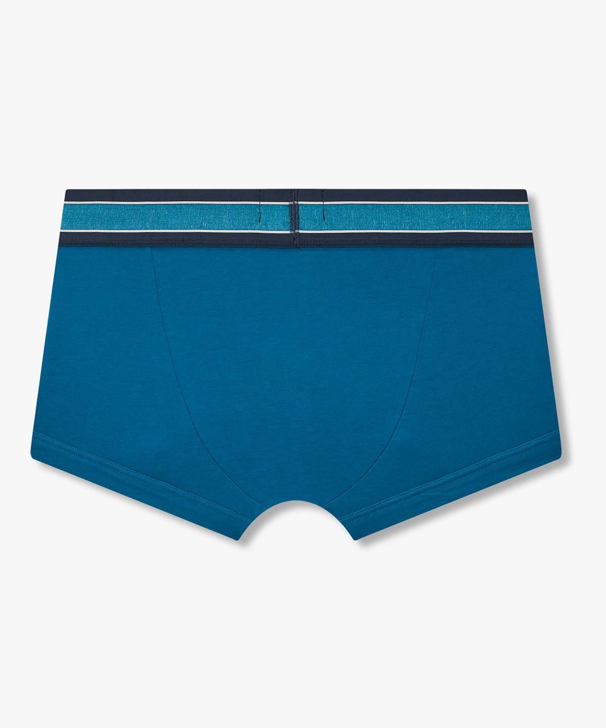 엠포리오 아르마니 언더웨어(EMPORIO ARMANI UNDERWEAR) 남성 배색 트림 센터 로고 드로즈_블루 0816312047