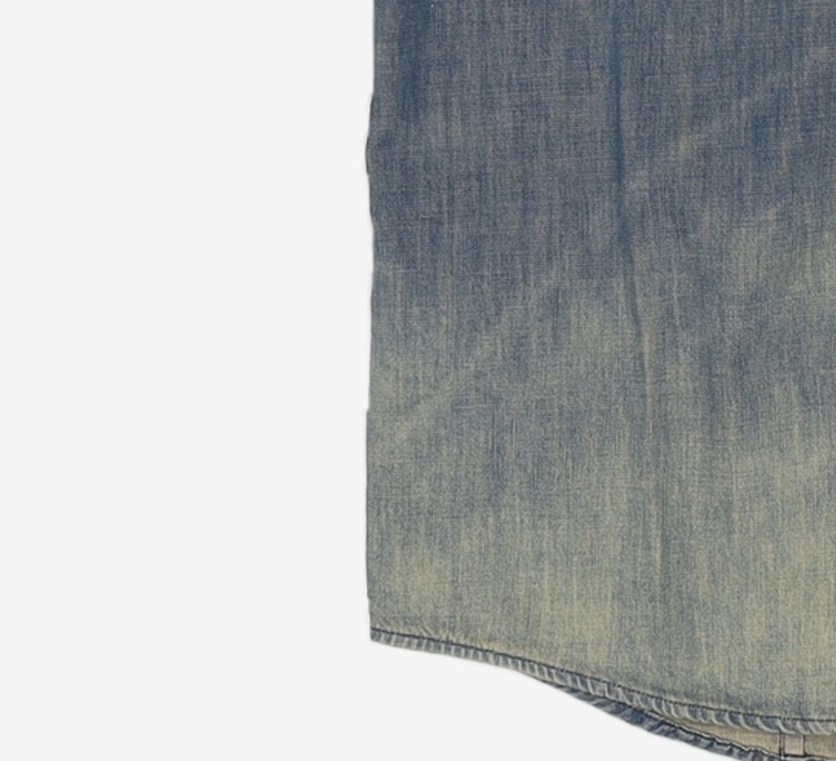 해칭룸(HATCHINGROOM) Vented Shirt Denim Washed Blue 2
