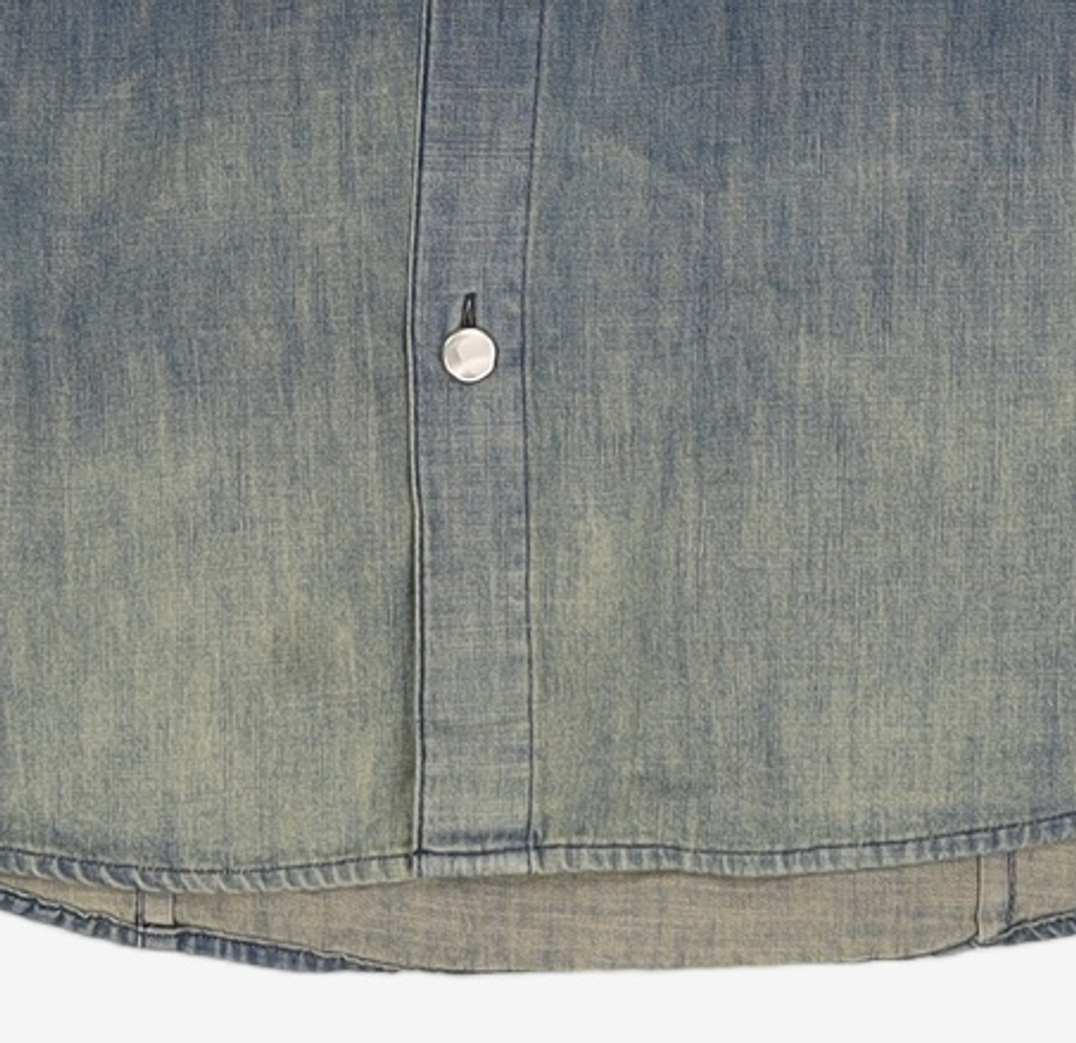 해칭룸(HATCHINGROOM) Vented Shirt Denim Washed Blue 2