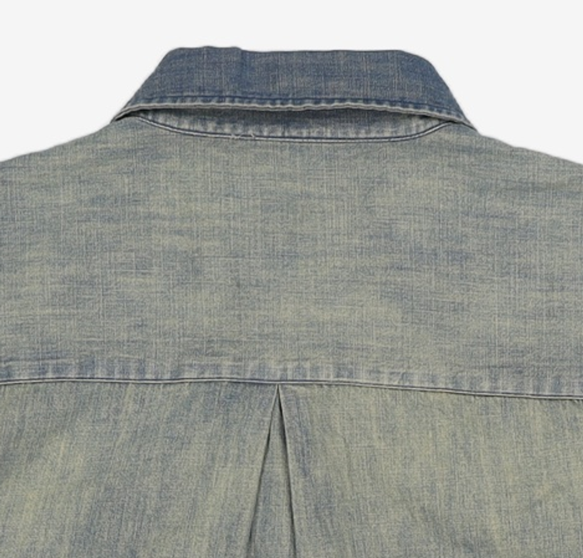 해칭룸(HATCHINGROOM) Vented Shirt Denim Washed Blue 2