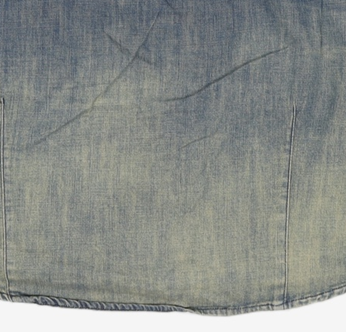해칭룸(HATCHINGROOM) Vented Shirt Denim Washed Blue 2