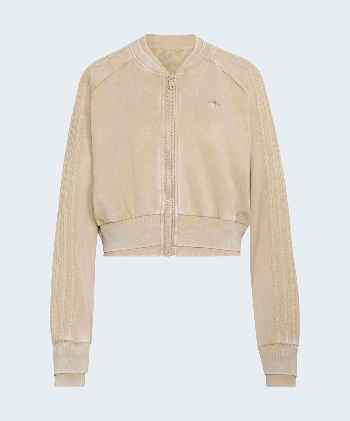 아디다스(ADIDAS) SST 더블 레이어드 크롭 트랙탑 - 카키 / KT2228
