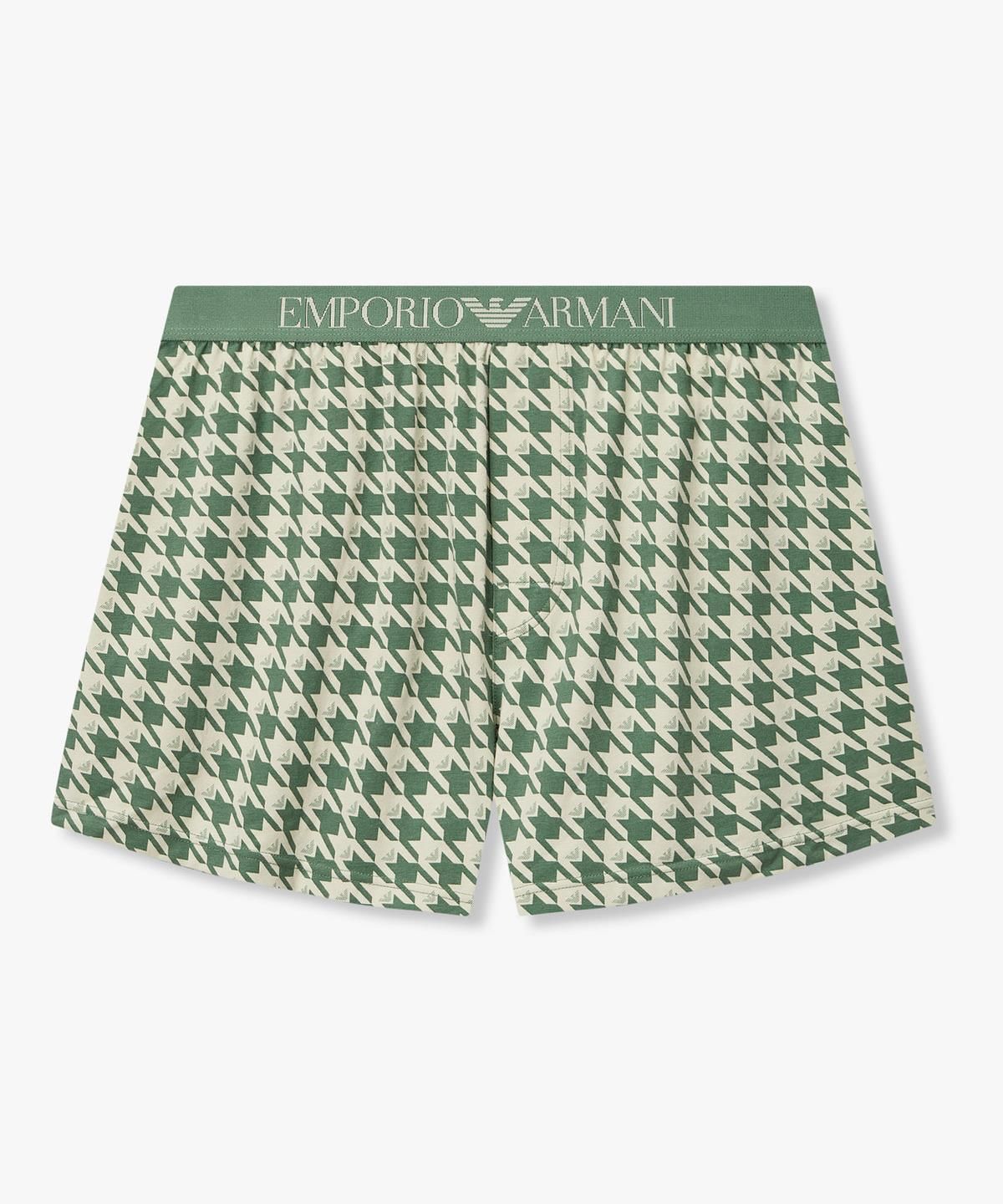 엠포리오 아르마니 언더웨어(EMPORIO ARMANI UNDERWEAR) 남성 올오버 패턴 프린트 트렁크_그린 0816312034