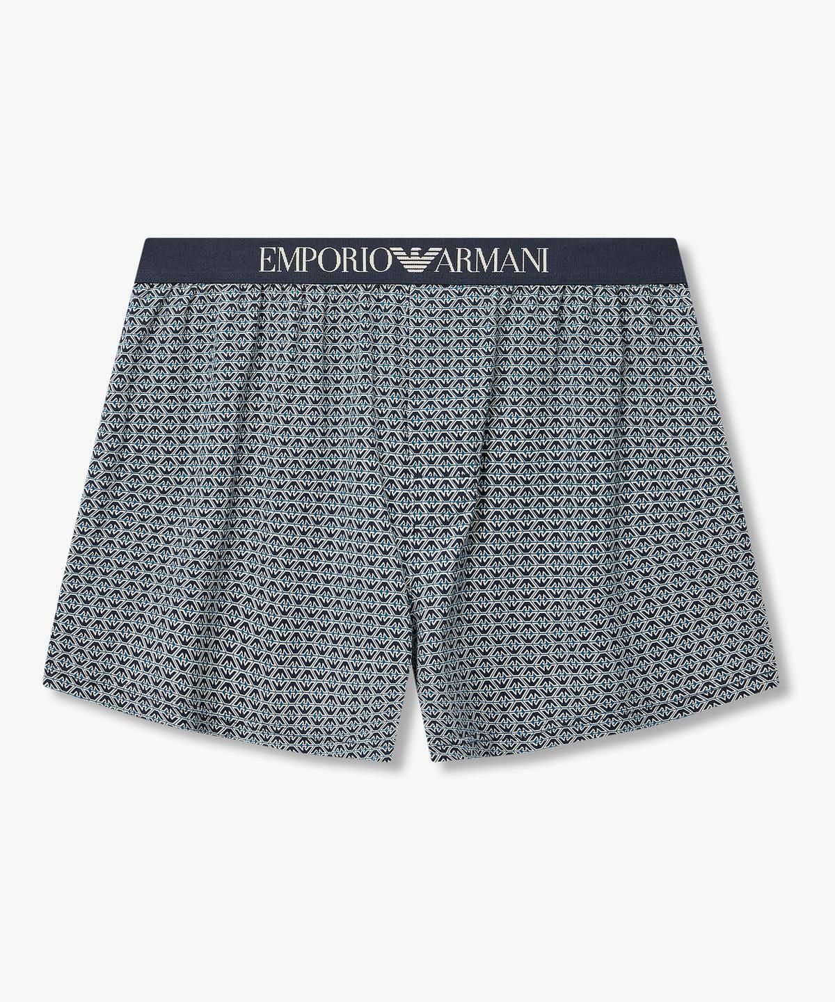 엠포리오 아르마니 언더웨어(EMPORIO ARMANI UNDERWEAR) 남성 올오버 패턴 프린트 트렁크_네이비 0816312037