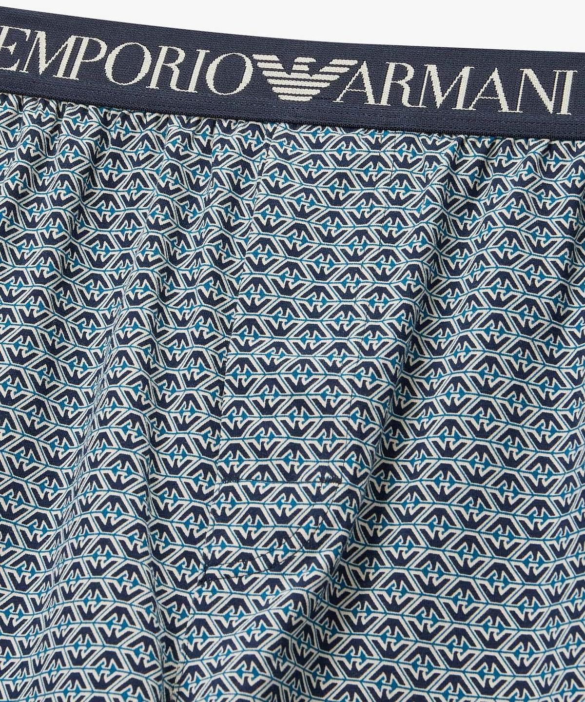 엠포리오 아르마니 언더웨어(EMPORIO ARMANI UNDERWEAR) 남성 올오버 패턴 프린트 트렁크_네이비 0816312037