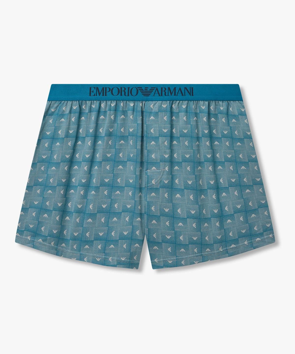 엠포리오 아르마니 언더웨어(EMPORIO ARMANI UNDERWEAR) 남성 올오버 패턴 프린트 트렁크_블루 0816312036