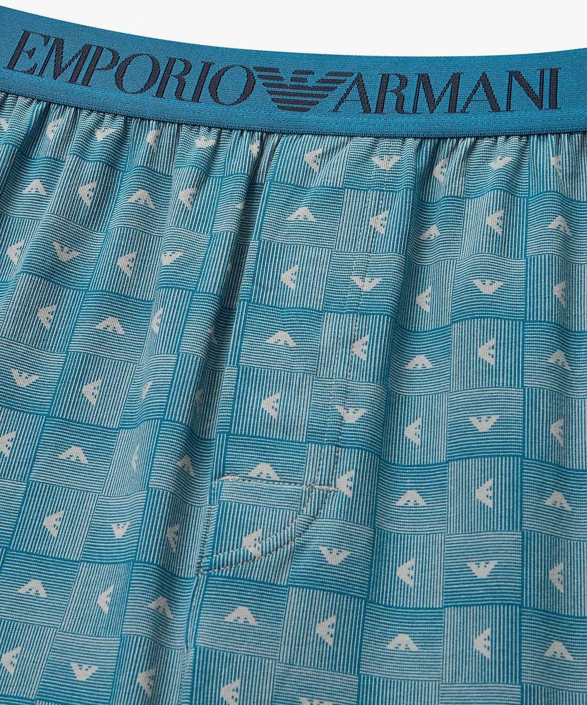 엠포리오 아르마니 언더웨어(EMPORIO ARMANI UNDERWEAR) 남성 올오버 패턴 프린트 트렁크_블루 0816312036