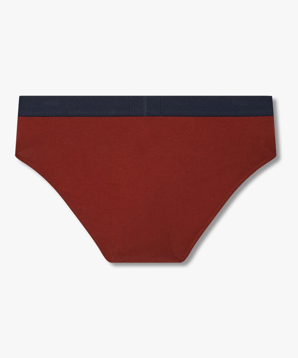 엠포리오 아르마니 언더웨어(EMPORIO ARMANI UNDERWEAR) 남성 웨이스트 배색 코튼 브리프_브릭 0816311006