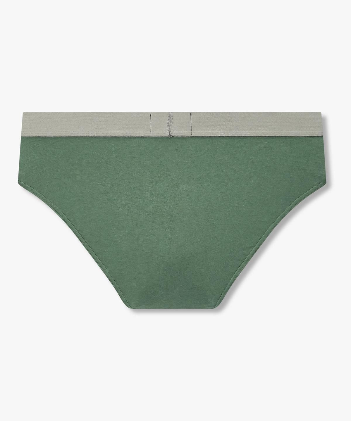 엠포리오 아르마니 언더웨어(EMPORIO ARMANI UNDERWEAR) 남성 센터 이글 로고 디테일 브리프_그린