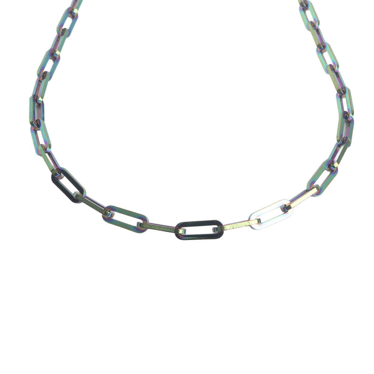 매즈믹(MEZMIC) Sun-Kissed _홀로그램 체인 목걸이 13mm_50cm