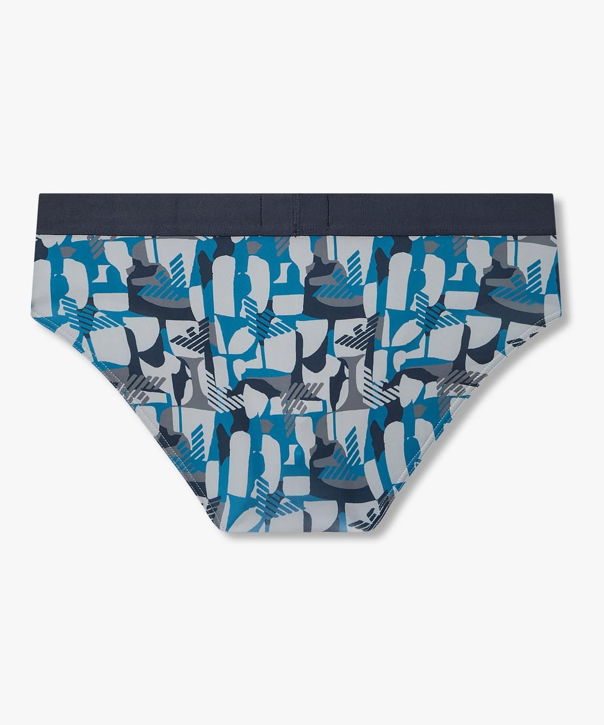 엠포리오 아르마니 언더웨어(EMPORIO ARMANI UNDERWEAR) 남성 지오메트릭 패턴 밴딩 브리프_네이비 0816311034