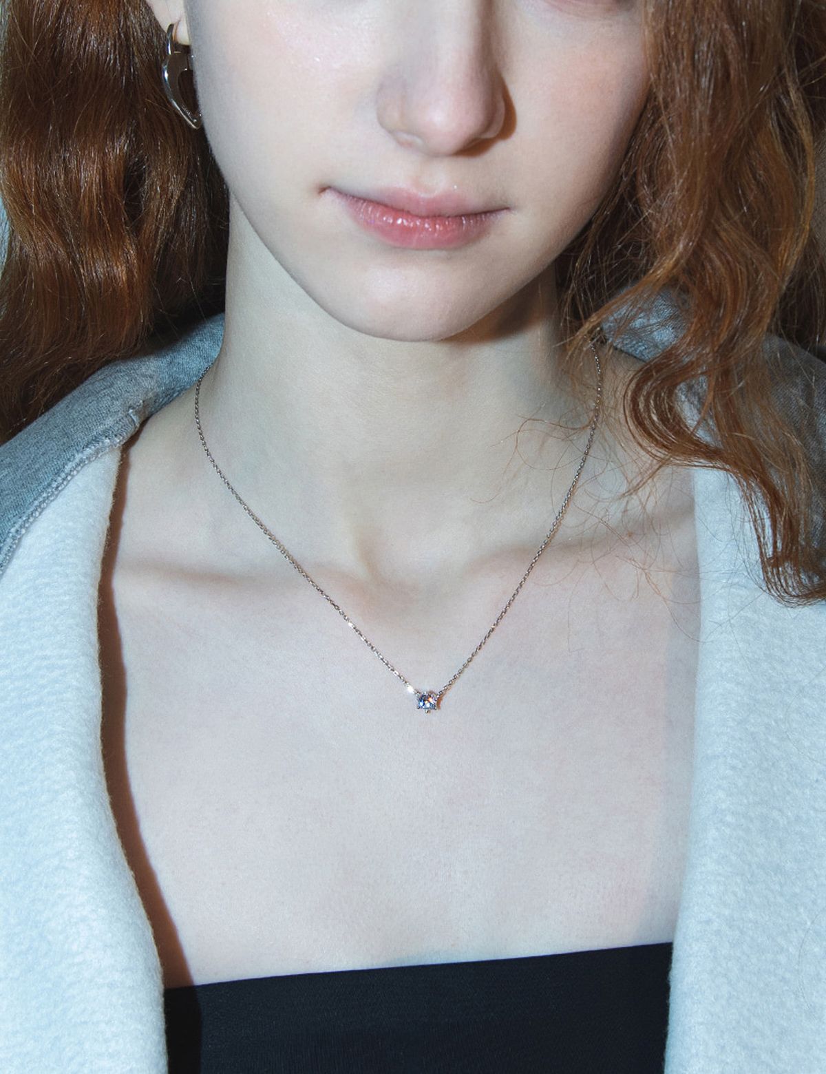 아이스볼(ICEBALL) Ice carat 5.5mm necklace (WG)