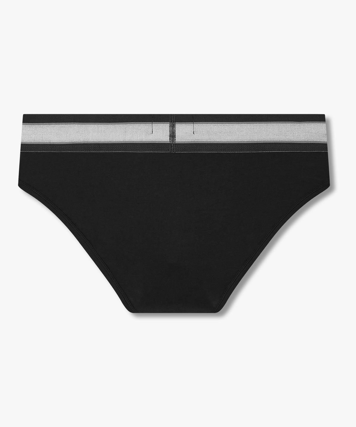 엠포리오 아르마니 언더웨어(EMPORIO ARMANI UNDERWEAR) 남성 배색 트림 센터 로고 브리프_블랙 0816311022