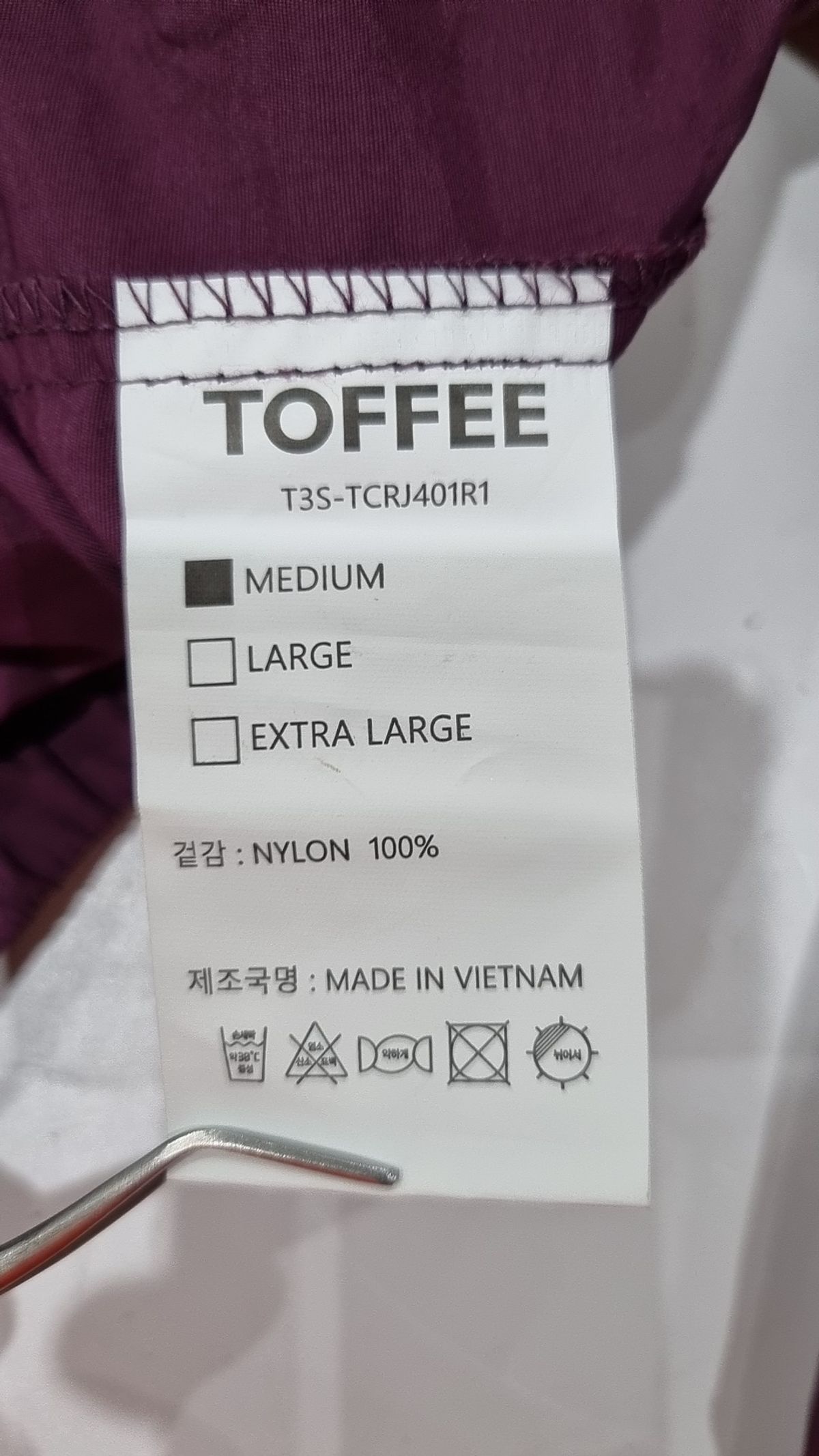 토피(TOFFEE) 나일론/코치 재킷 M