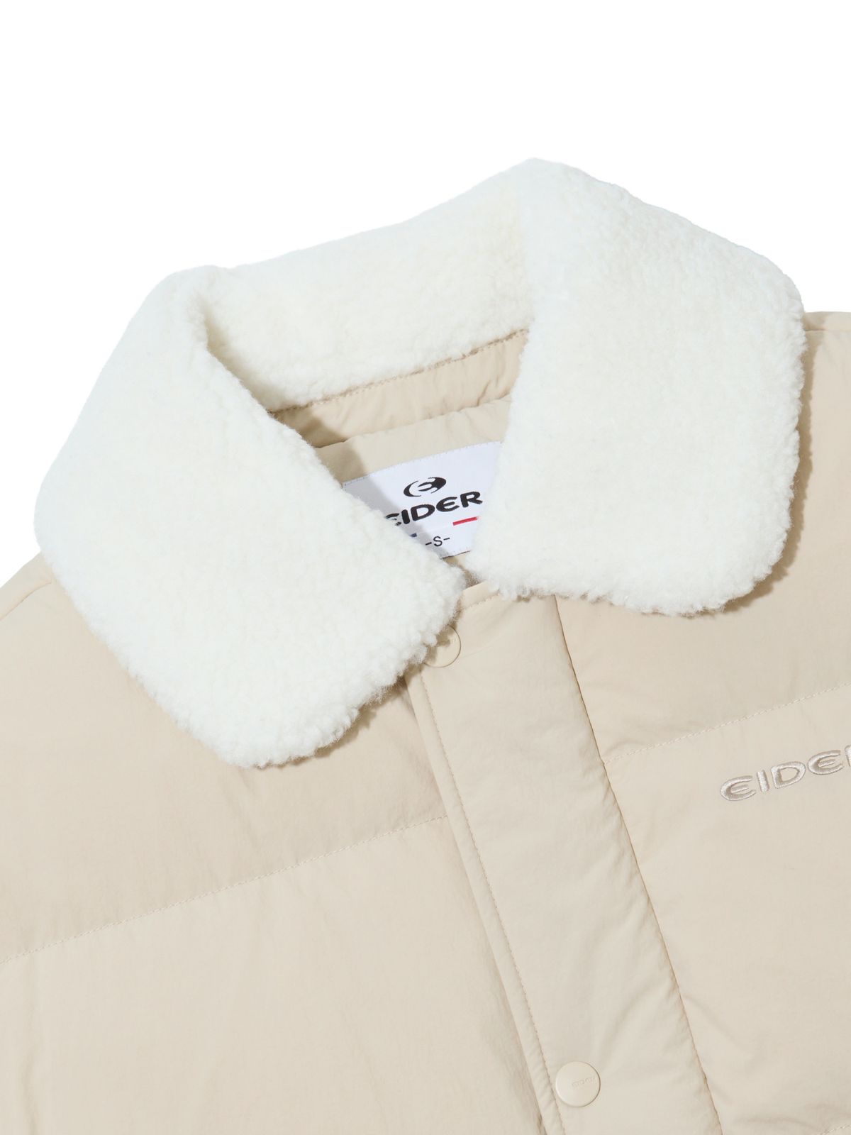 아이더(EIDER) POP 여성 부클 다운 자켓_Beige