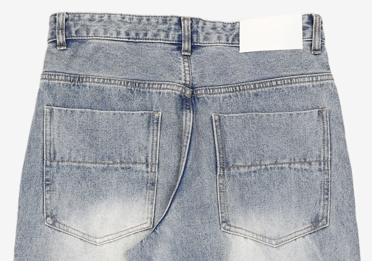 데케트(DECET) Mid Rise Wide Jeans DCPT027BlueCenter 30