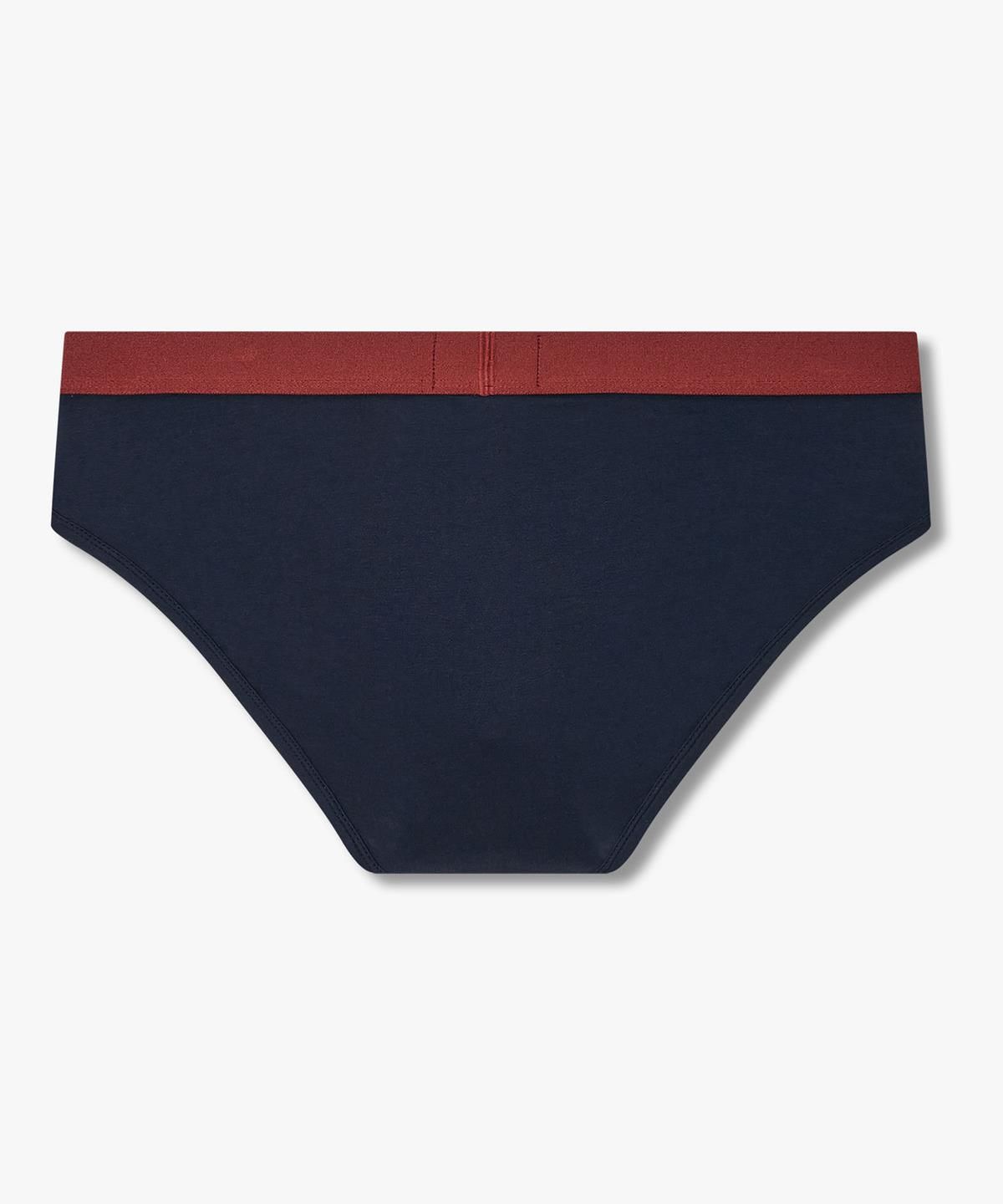 엠포리오 아르마니 언더웨어(EMPORIO ARMANI UNDERWEAR) 남성 배색 이글 로고 패치 브리프_네이비 08M6311005