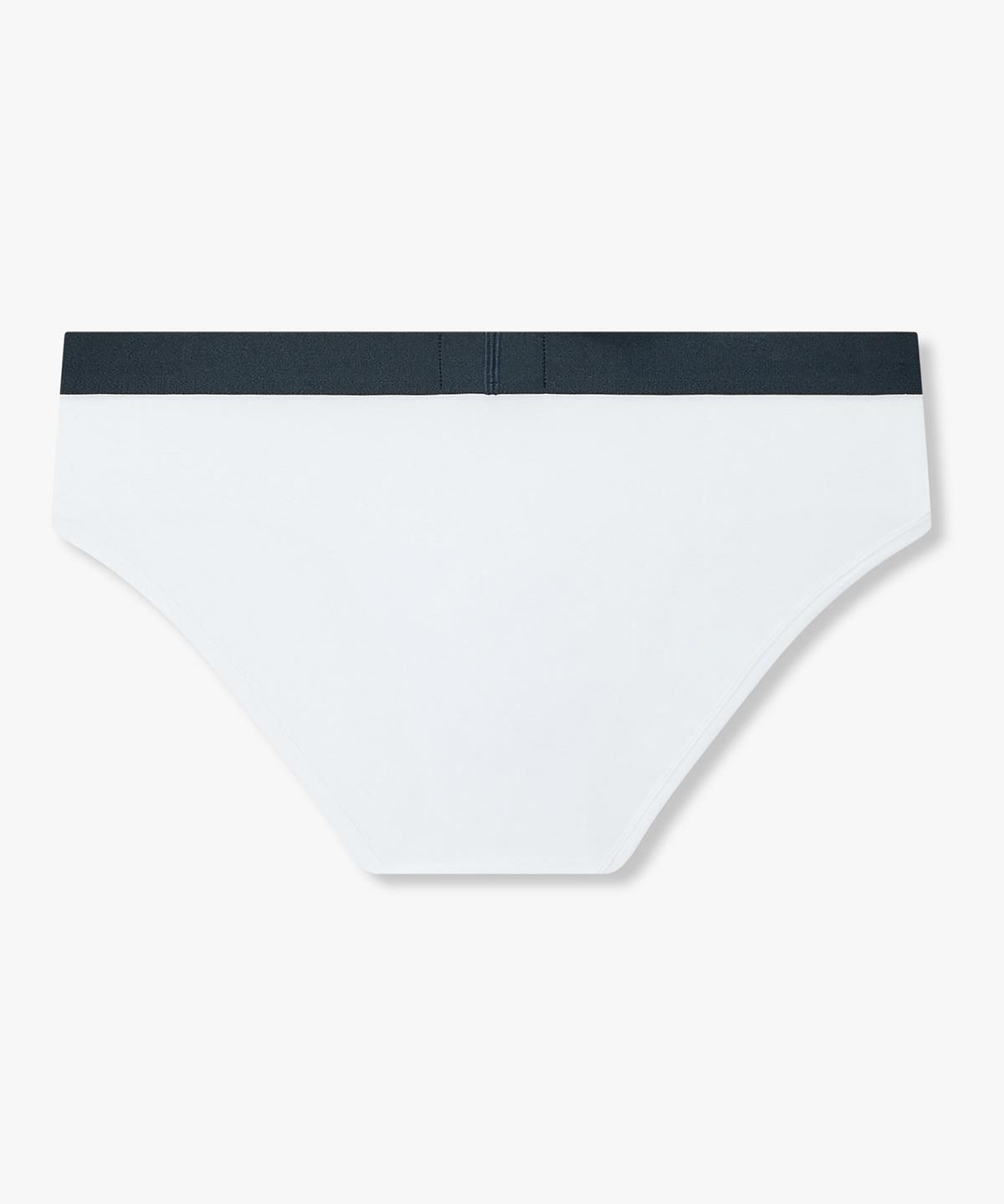 엠포리오 아르마니 언더웨어(EMPORIO ARMANI UNDERWEAR) 남성 배색 이글 로고 패치 브리프_화이트 08M6311004