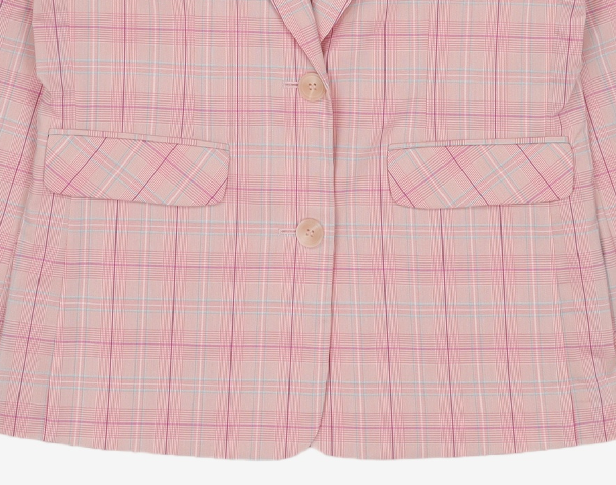 제로스트릿(ZEROSTREET) ZERO CHECK JACKET / PINK S