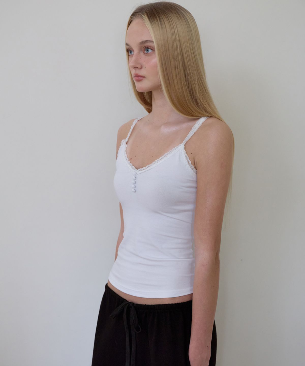 로제프란츠(ROSEFRANTZ) Button Lace Sleeveless [Ivory]