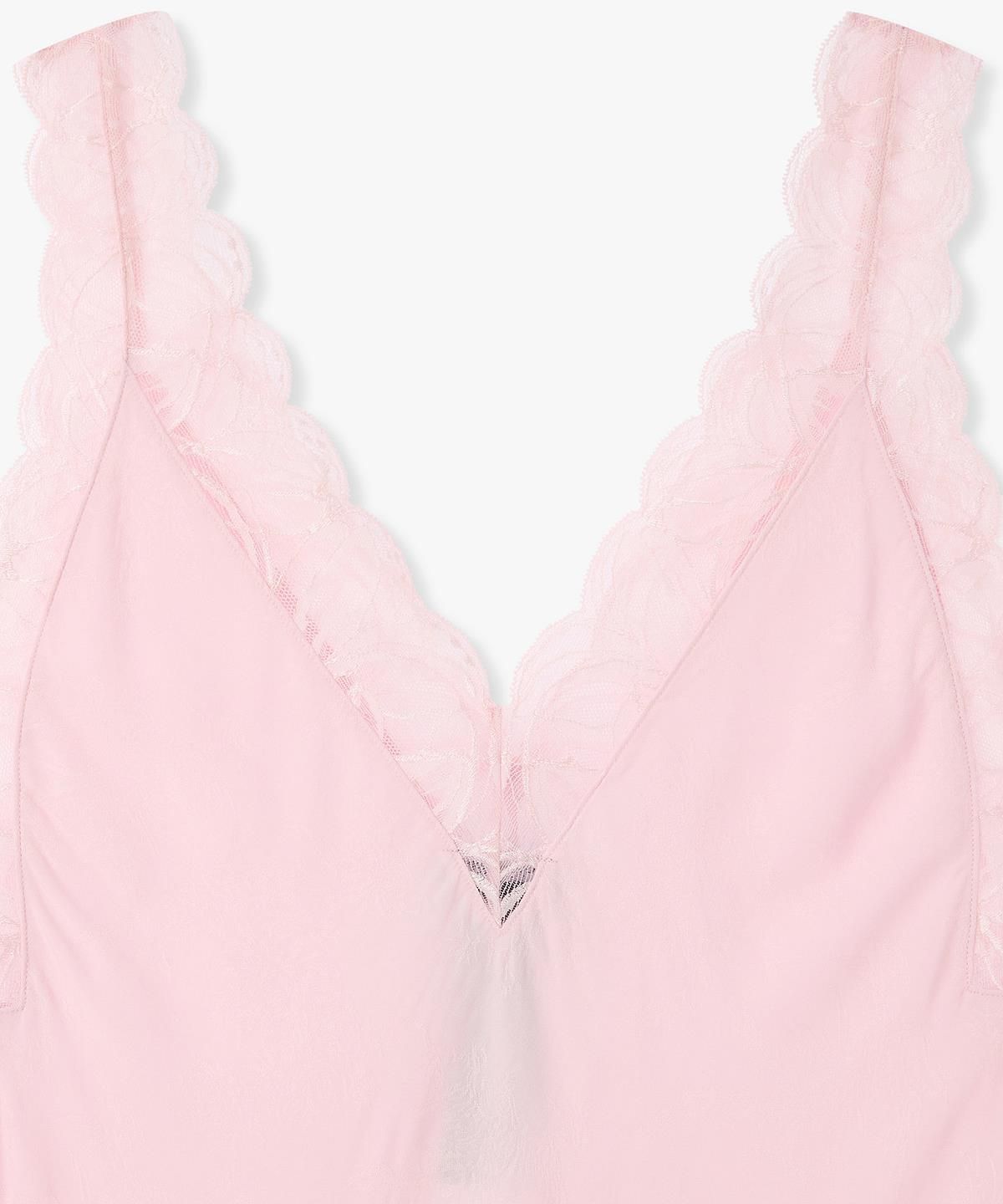 엠포리오 아르마니 언더웨어(EMPORIO ARMANI UNDERWEAR) 여성 레이스 트림 베이비돌 드레스_핑크 0826318501