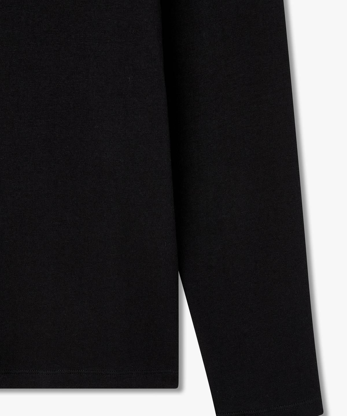 엠포리오 아르마니 언더웨어(EMPORIO ARMANI UNDERWEAR) 여성 크루넥 라운지 티셔츠_블랙 0826336508