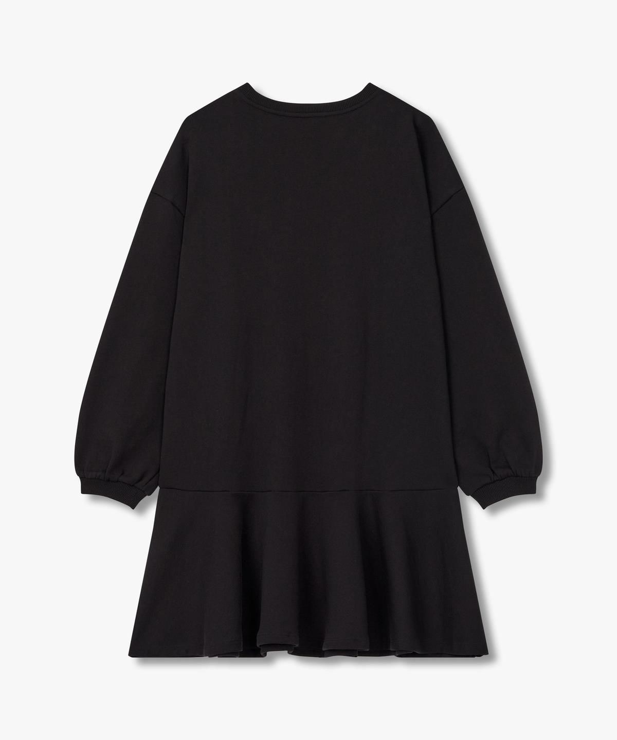 아르마니 익스체인지(ARMANI EXCHANGE) 여성 로고 프린트 플레어 드레스 _블랙_A424321500