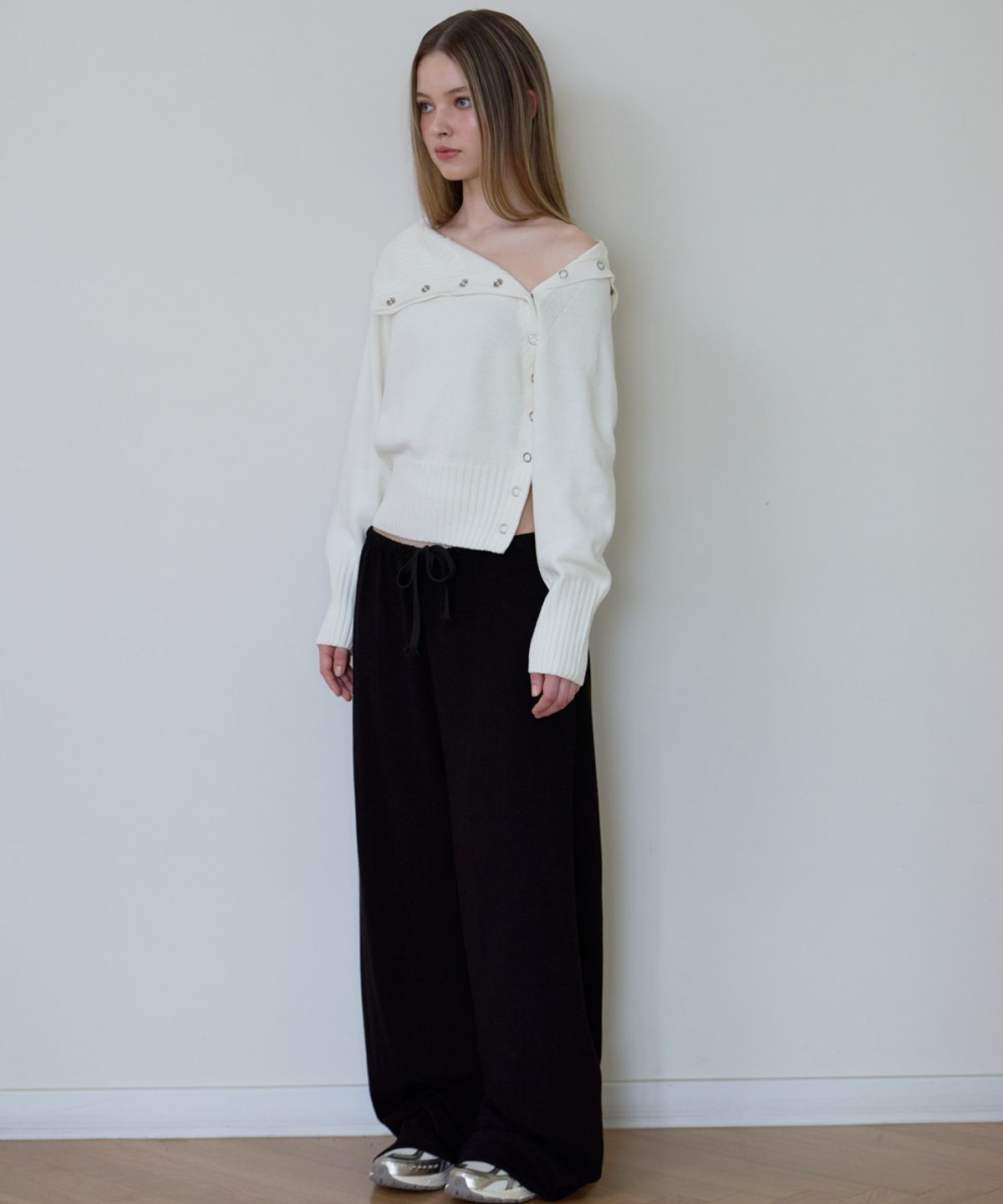 로제프란츠(ROSEFRANTZ) Fold Off Shoulder Knit [Ivory]