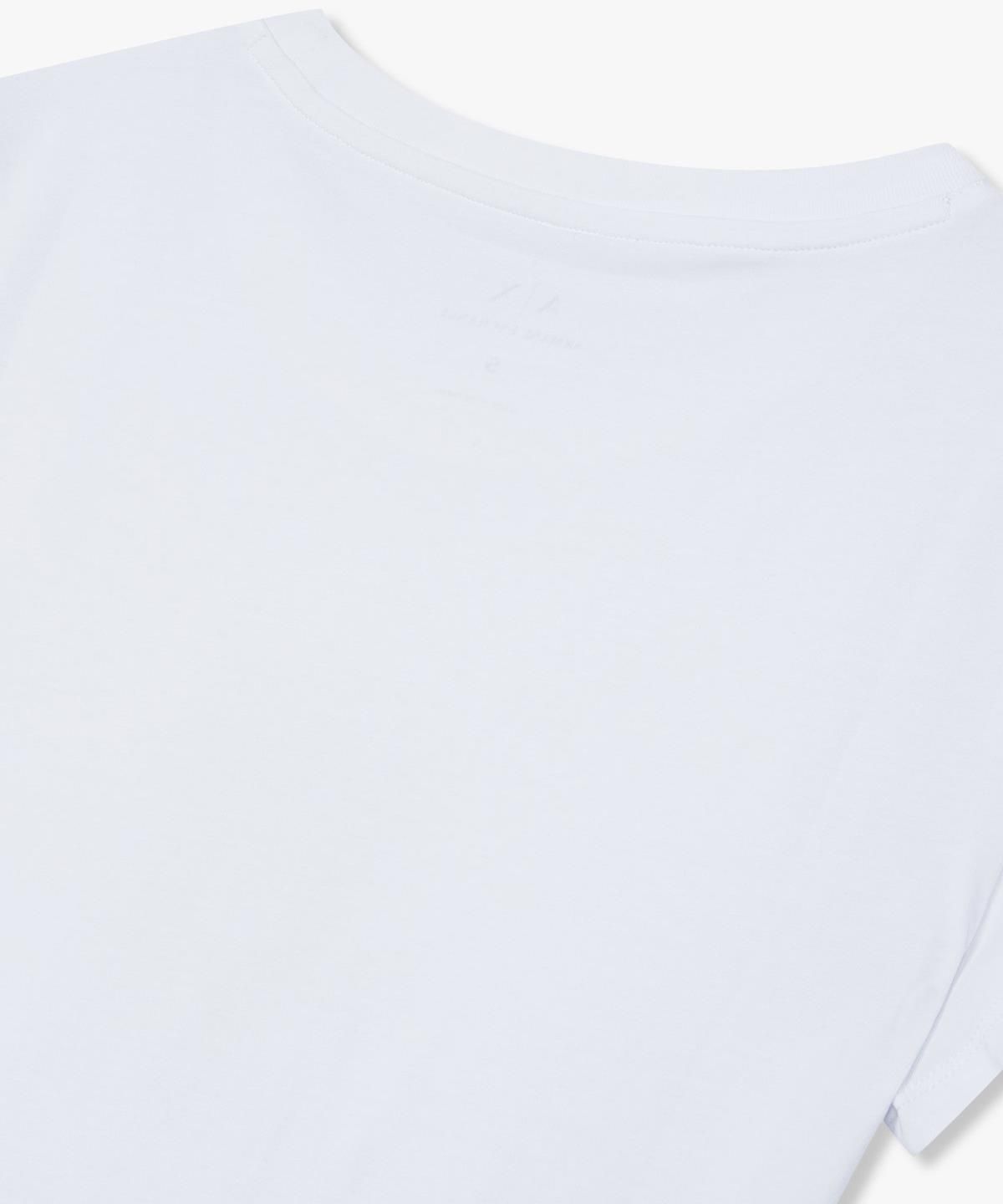 아르마니 익스체인지(ARMANI EXCHANGE) 여성 스트레치 코튼 티셔츠 _화이트_A425130513