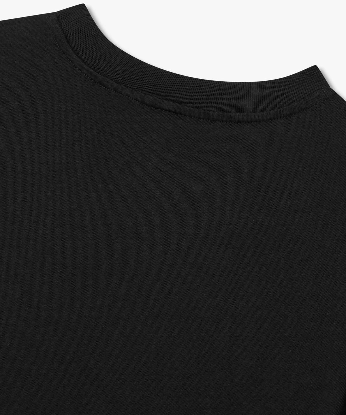 아르마니 익스체인지(ARMANI EXCHANGE) 여성 숏 슬리브 크루넥 티셔츠 _블랙_A425330503