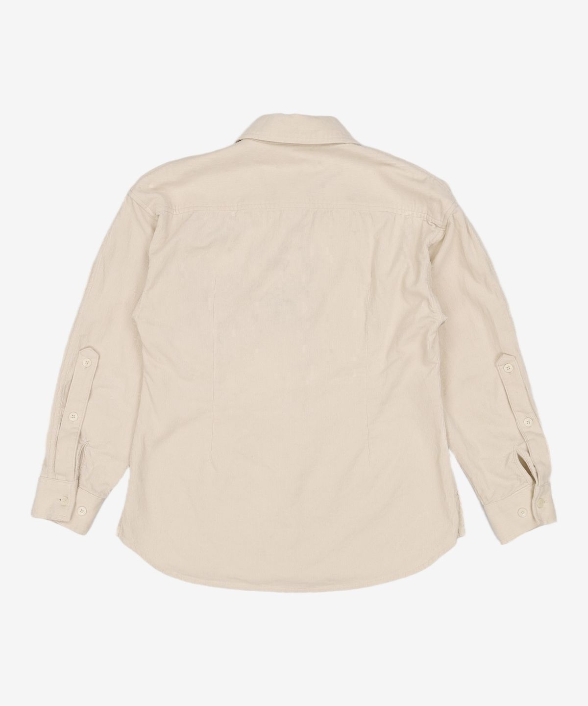 누브(NOUVE) Corduroy Curved Sleeve Blouse -Ivory FREE