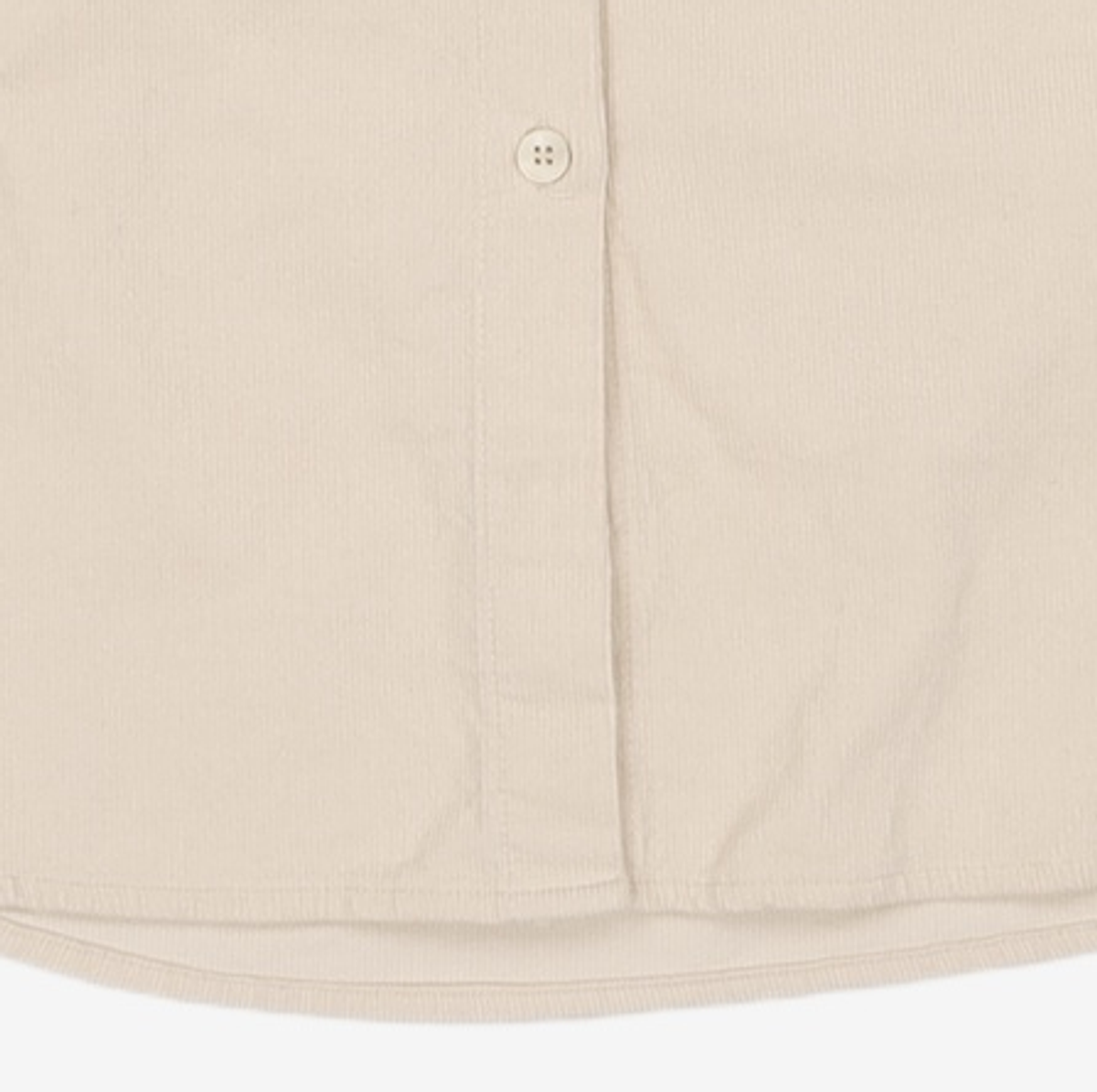 누브(NOUVE) Corduroy Curved Sleeve Blouse -Ivory FREE