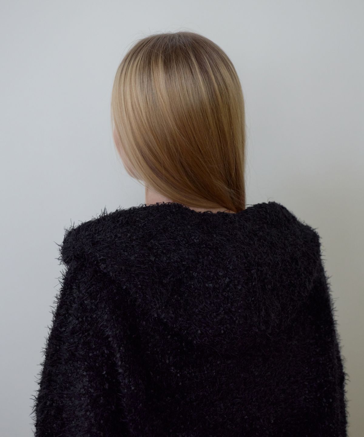 로제프란츠(ROSEFRANTZ) Hairy Overfit Hood Cardigan [Black]