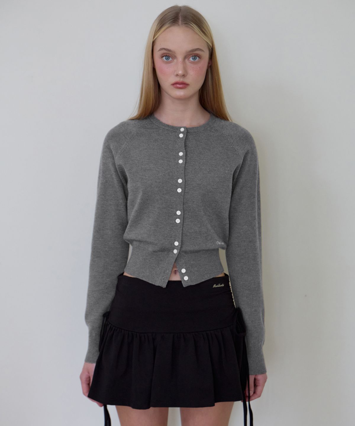 로제프란츠(ROSEFRANTZ) Double Button Cardigan [Charcoal]