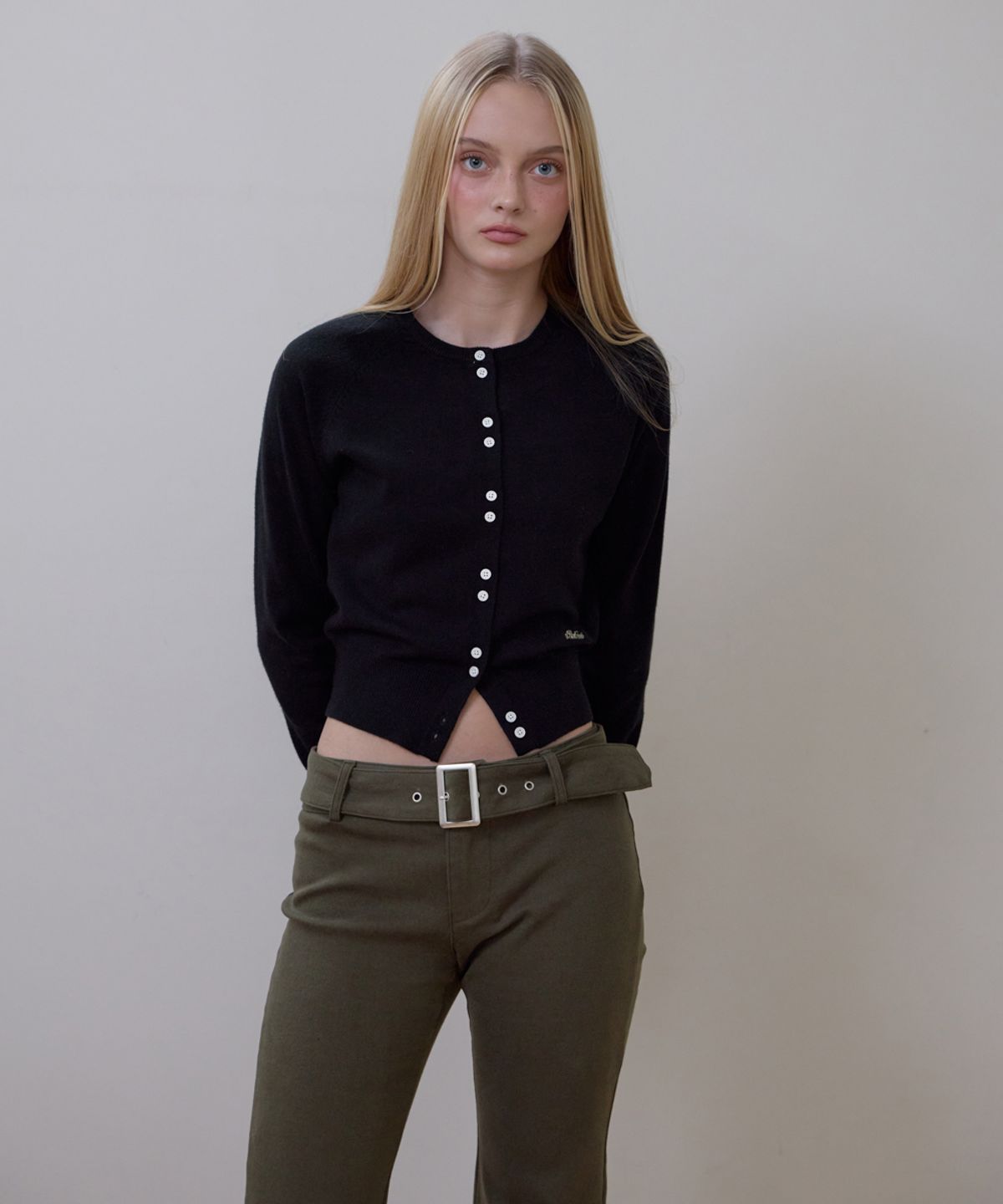 로제프란츠(ROSEFRANTZ) Double Button Cardigan [Black]