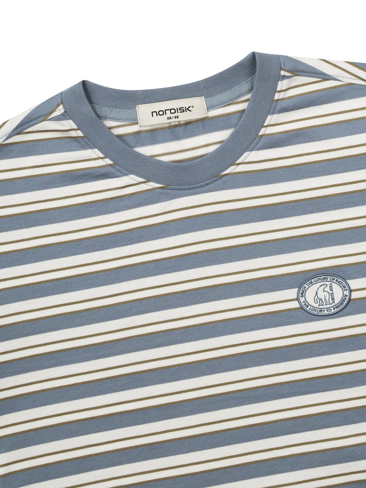 노르디스크(NORDISK) [비메이트] 멀티 스트라이프 긴팔 티셔츠 - W_ASH BLUE
