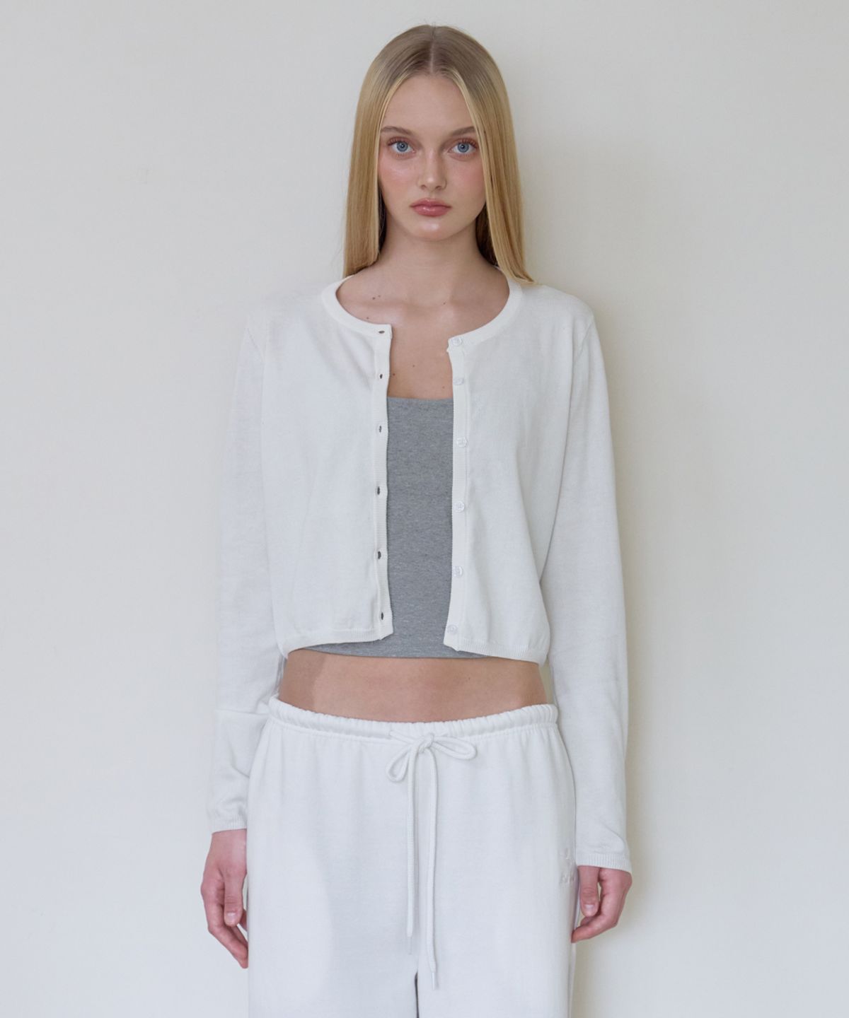 로제프란츠(ROSEFRANTZ) Basic Round Cardigan [Ivory]