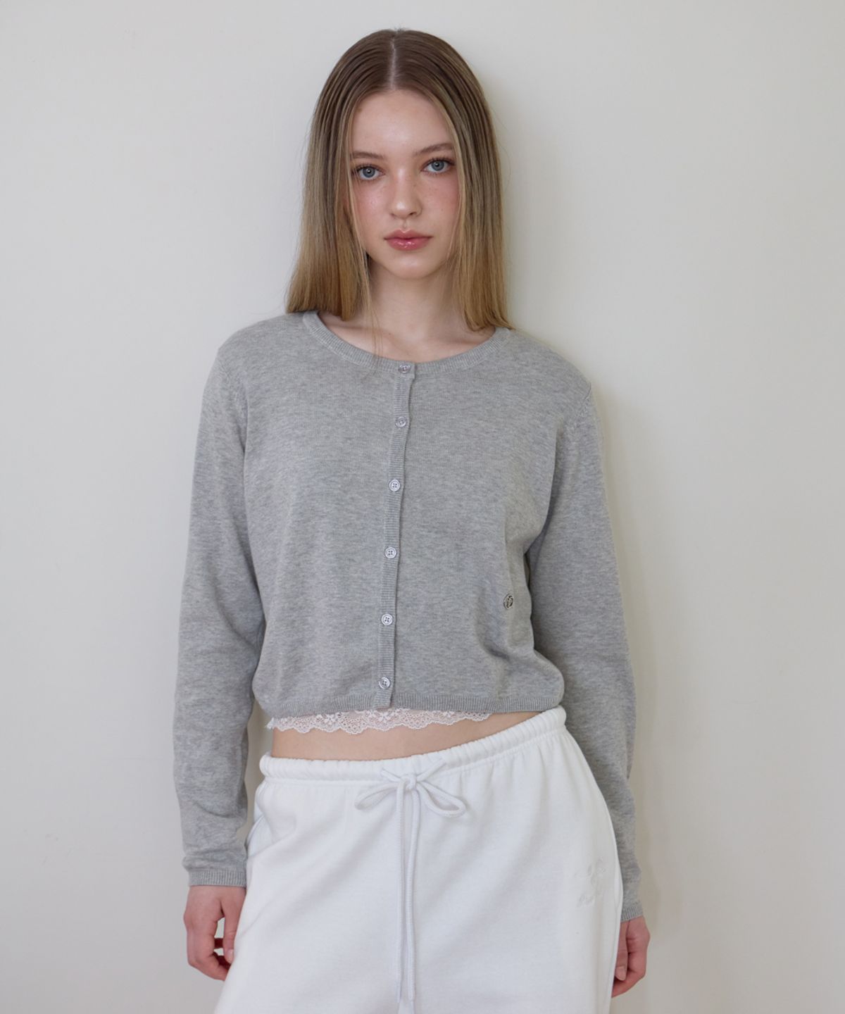 로제프란츠(ROSEFRANTZ) Basic Round Cardigan [Gray]
