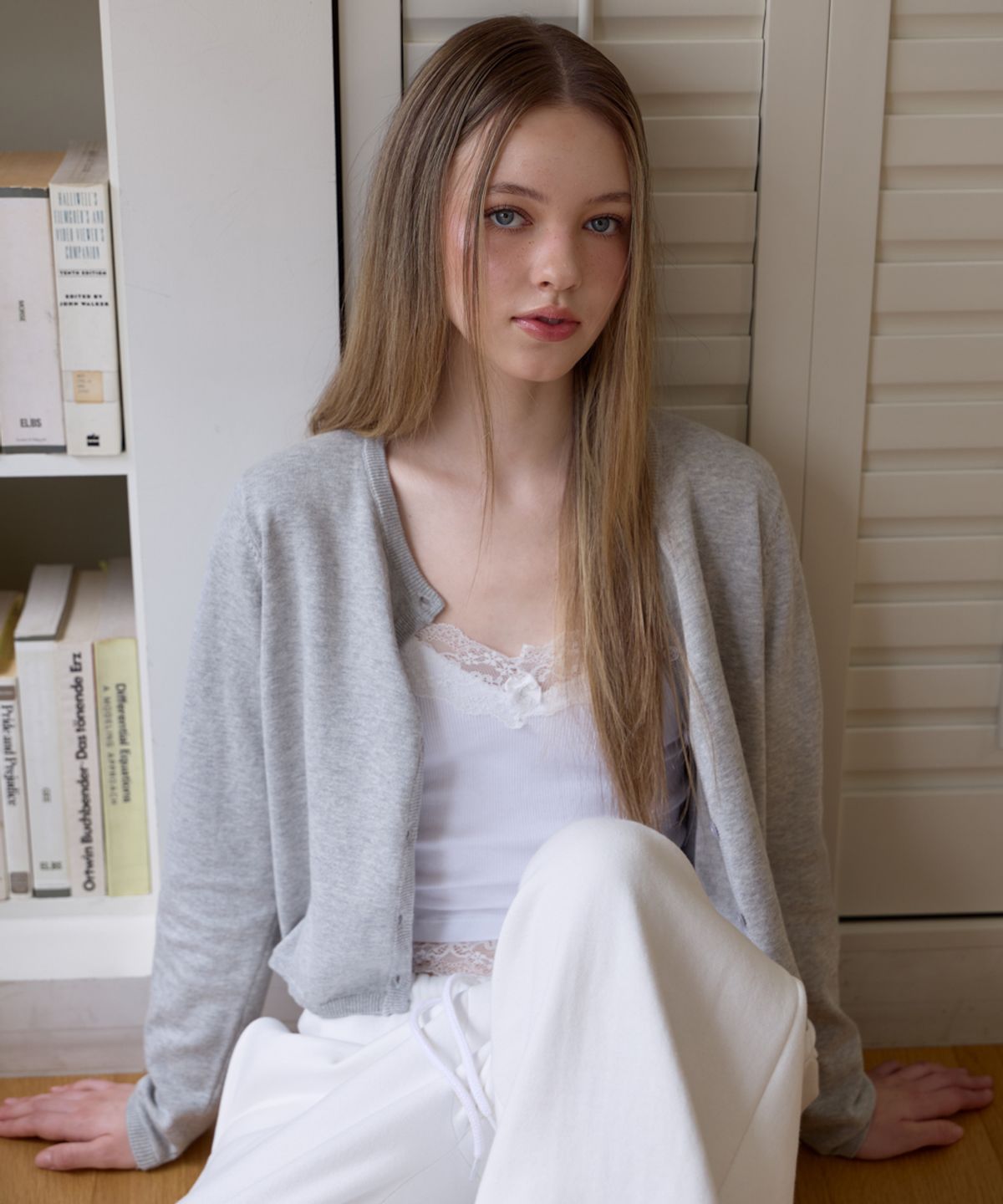 로제프란츠(ROSEFRANTZ) Basic Round Cardigan [Gray]
