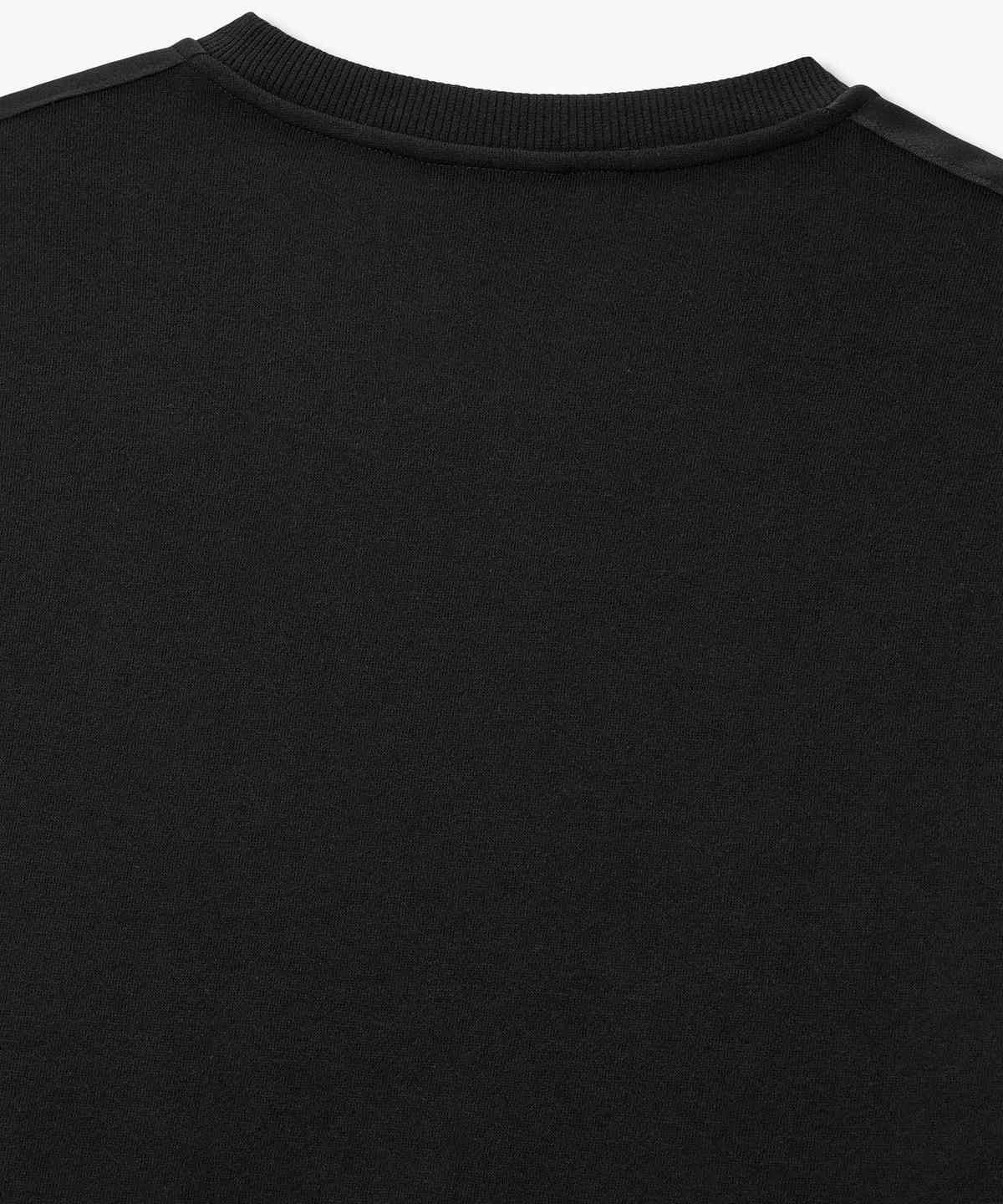 엠포리오 아르마니 언더웨어(EMPORIO ARMANI UNDERWEAR) 남성 배색 테이프 라운지 스웨트셔츠_블랙 0816336022