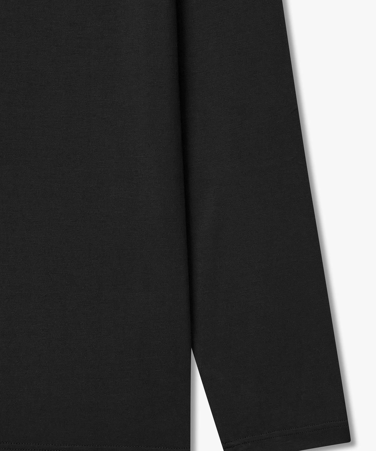 엠포리오 아르마니 언더웨어(EMPORIO ARMANI UNDERWEAR) 남성 레이온 블렌드 라운지 티셔츠_블랙 0816336011